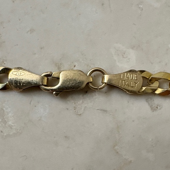 Gold Chain Bracelet MADE IN ITALY - Picture 2 of 8